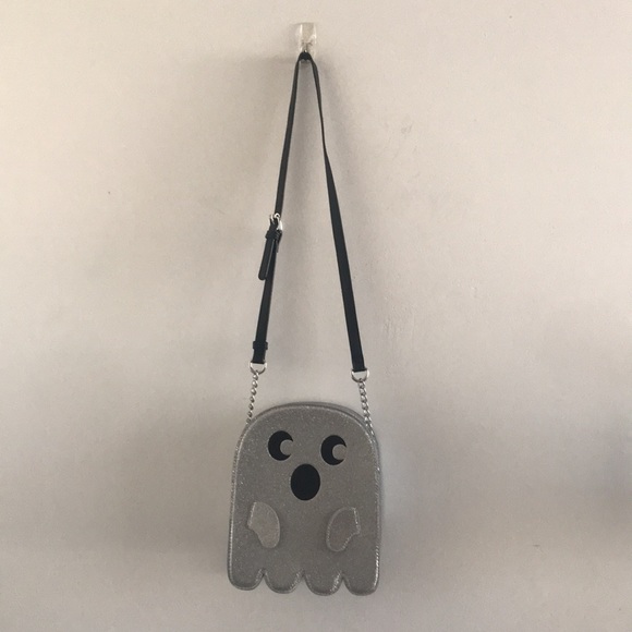 SILVER GLITTER GHOST Crossbody Bag - Picture 2 of 10